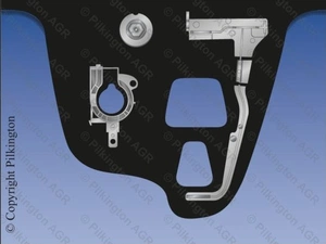 VOLVO S80/V70/XC70 2013- лобовое стекло, камера, каплевидный датчик дождя, VIN от BENSON