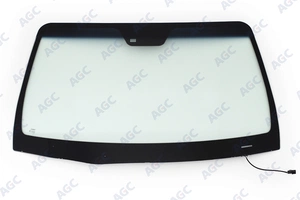 HYUNDAI SANTA FE 2006- СТЕКЛО ВЕТРОВОЕ ЗЕЛЕНОЕ/ГОЛУБАЯ ПОЛОСА -С ОБОГРЕВОМ ЗОНЫ ДВОРНИКОВ-ДАТЧИК СВЕТА/ДОЖДЯ-VIN ОКНО- ИЗМЕНЕНИ от AGC