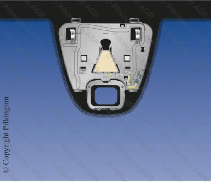 VW TIGUAN 2007-ветровое акустич+датчик дождя+камера предупреждения выхода из полосы+вин окно ориг.№5N0845011SNVB