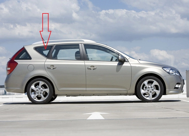 KIA CEED 5D LHD 2006-, стекло праое, зеленое, заднее кузовное от XYG