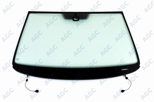 Лобовое стекло для VOLKSWAGEN PASSAT B6 2005- зеленое, полный обогрев, крепление датчика дождя, VIN окно от AGC