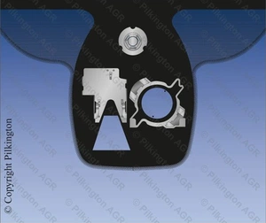 BMW 7 SERIES F01 2010-2015 СТЕКЛО ВЕТРОВОЕ ЗЕЛЕНОЕ SOLAR CONTROL/СЕРАЯ ПОЛОСА -СКОБА ДЛЯ КАМЕРЫ -ДАТЧИК СВЕТА/ДОЖДЯ-VIN ОКНО-ИЗ